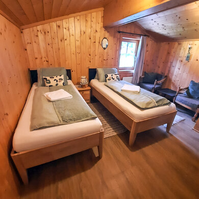 Einzelbetten im ersten Stock Einzelbetten im ersten Stock